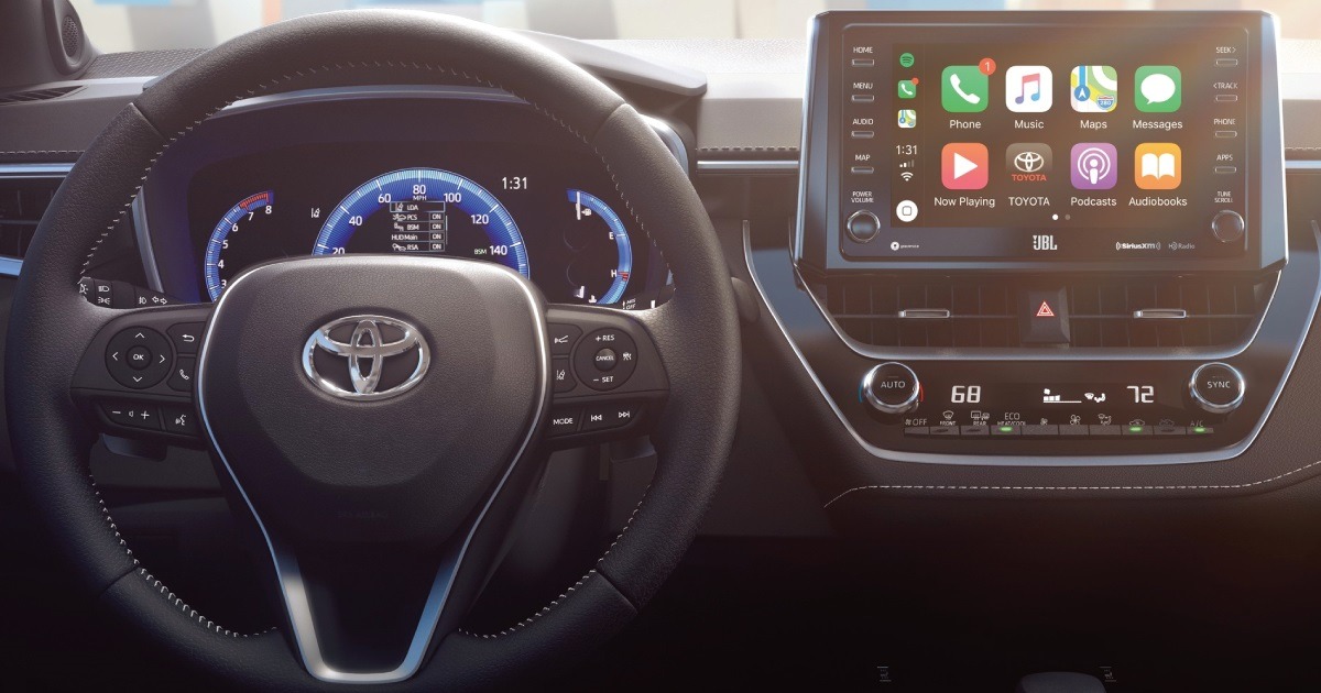 Display screen in new Corolla