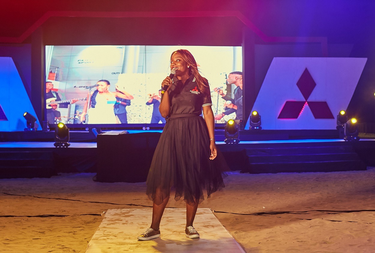 Funmi Abiola, Head, Marketing and Communications, Massilia Motors at the Mitsubishi L200 Launch