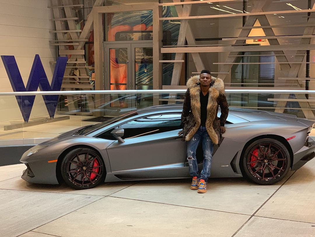 Obafemi Martins and his Ferrari Spider