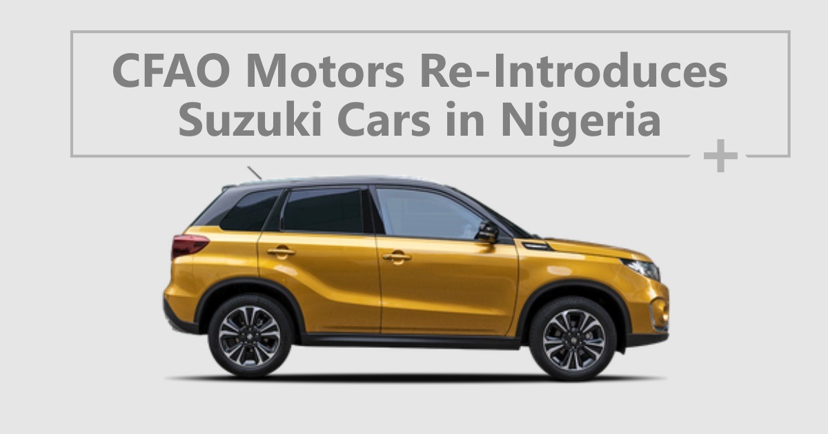 CFAO Motors ReIntroduces Suzuki Vehicles in Nigeria Autochek Africa