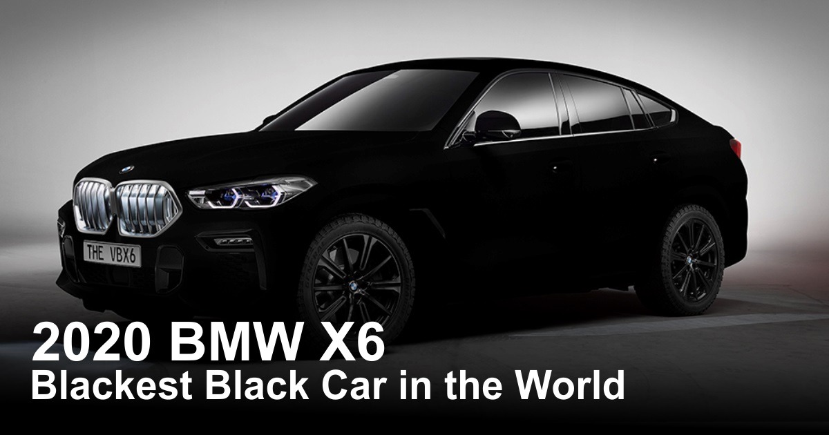  2020 BMW X6: el auto negro más negro del mundo |  Nigeria