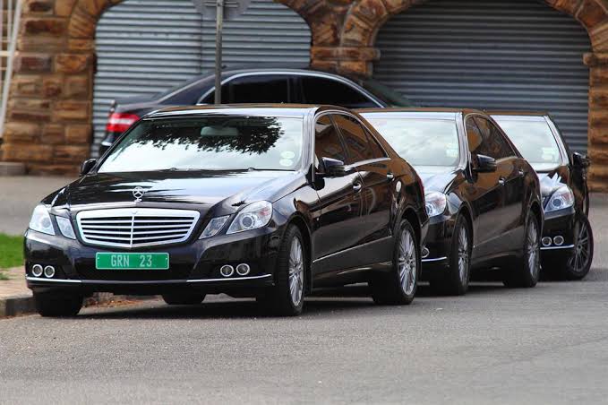 Dr Hage Geingob of Namibia Mercedes-Benz S600Ls