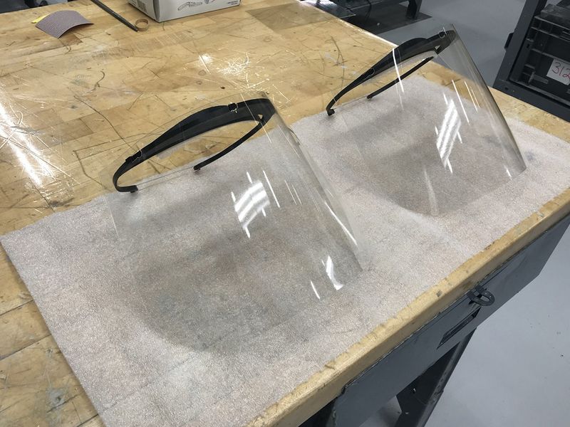 Covid-19 - 3D-printed face shields 1
