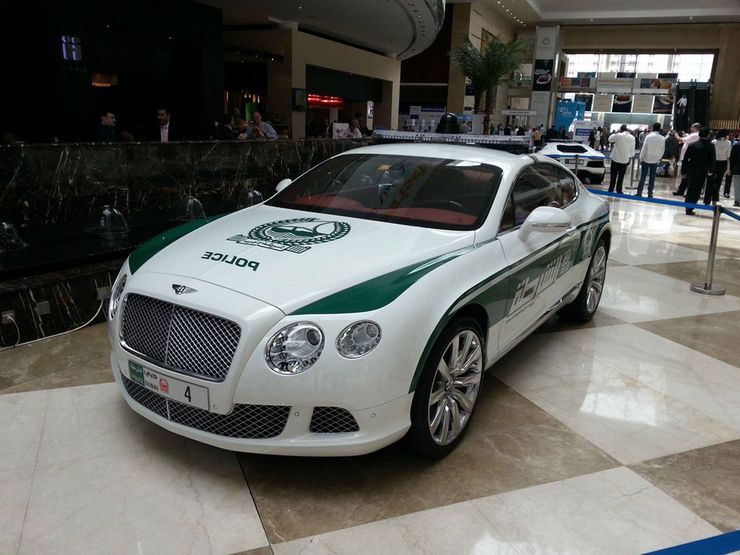 Fastest police cars in the world - Bentley Continental GT