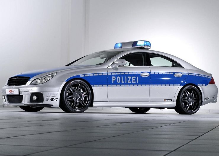 Fastest police cars in the world - Brabus Mercedes CLS Rocket - Germany