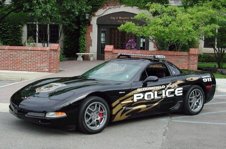 Fastest police cars in the world - Chevrolet Corvette - The United States