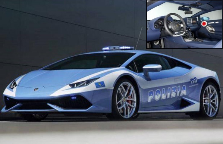 Fastest police cars in the world - Lamborghini Huracan - Rome, Italy