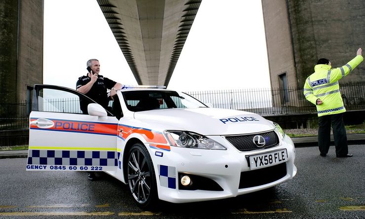 Fastest police cars in the world - Lexus IS-F - The United Kingdom